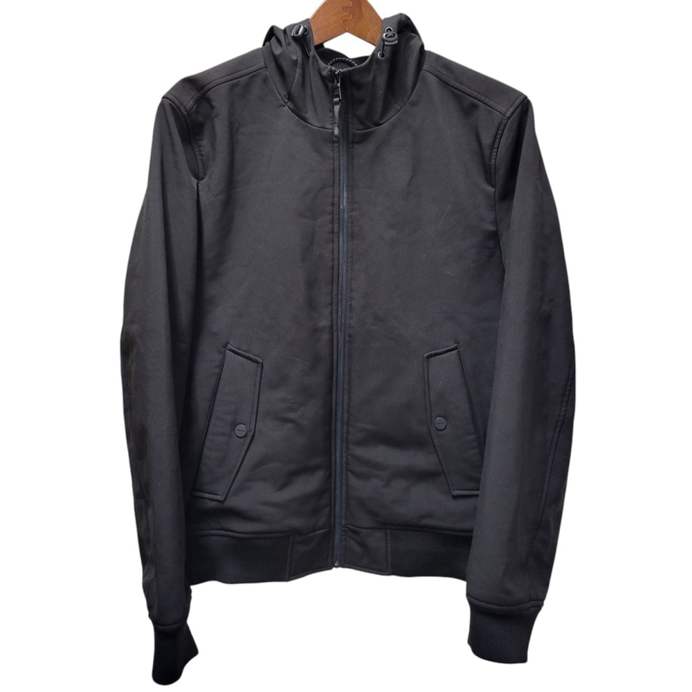 Guess Softshell Full-Zip Hooded Jacket Men's Size Medium Excellent Condition
